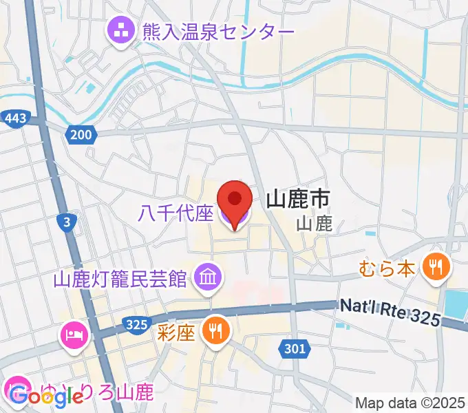 八千代座の地図