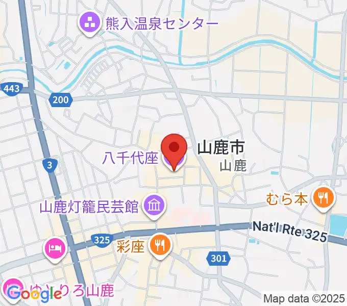 八千代座の地図