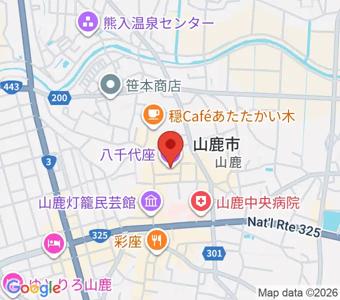 八千代座の地図