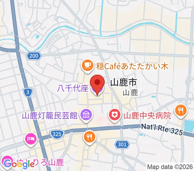 八千代座の地図