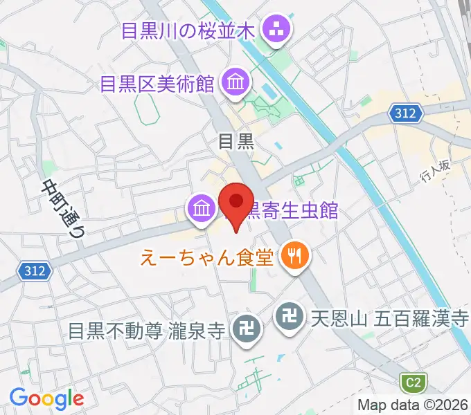ヤマハエレクトーンシティ渋谷の地図