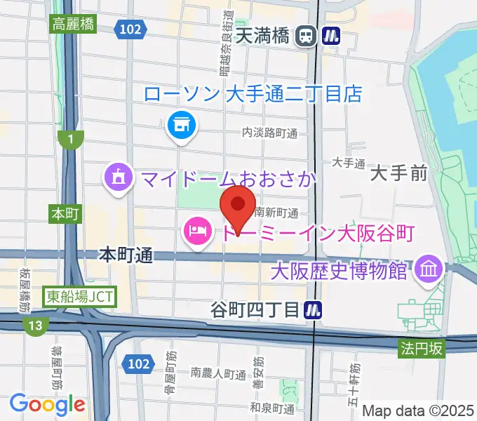 山本能楽堂の地図