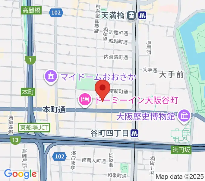 山本能楽堂の地図