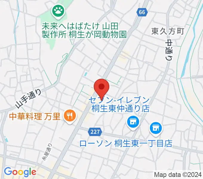 有鄰館の地図