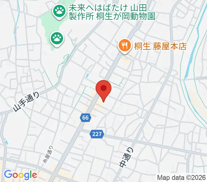 有鄰館の地図