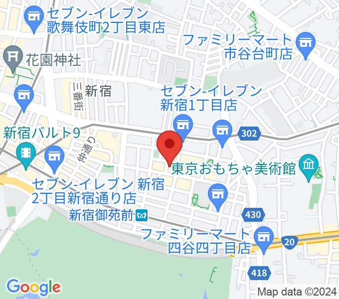 新宿御苑MERRY-GO-ROUNDの場所