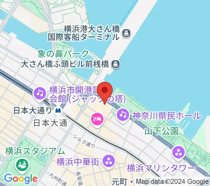 横浜産貿ホール マリネリアの地図