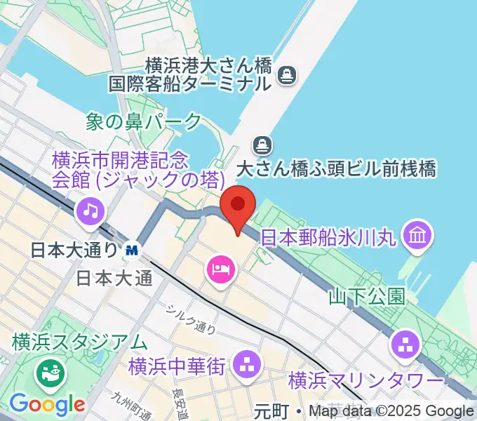 横浜産貿ホール マリネリアの地図