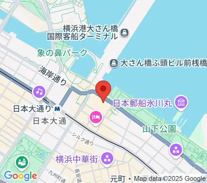 横浜産貿ホール マリネリアの地図