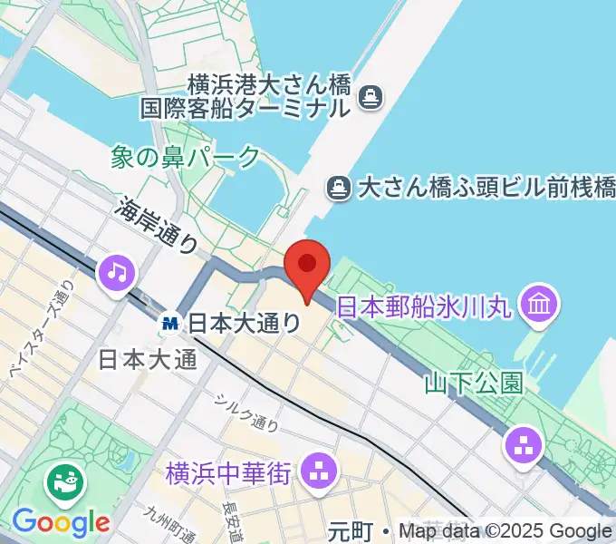 横浜産貿ホール マリネリアの地図