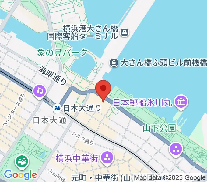 横浜産貿ホール マリネリアの地図