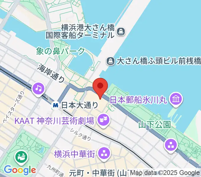 横浜産貿ホール マリネリアの地図