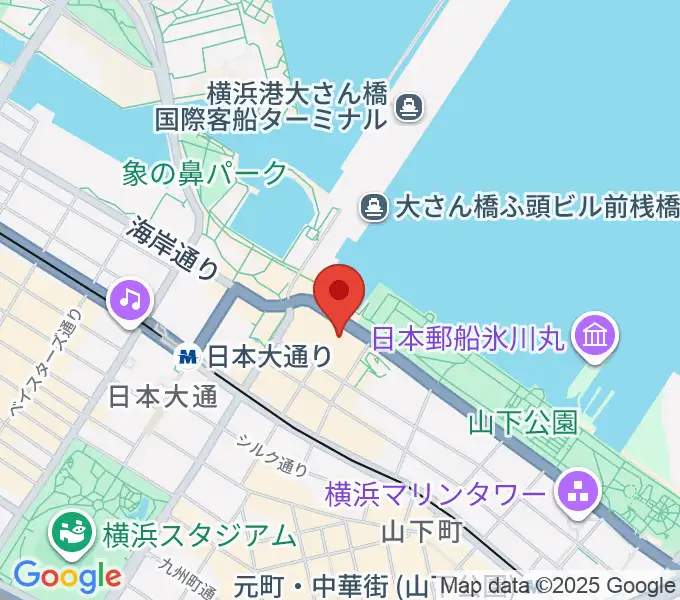 横浜産貿ホール マリネリアの地図