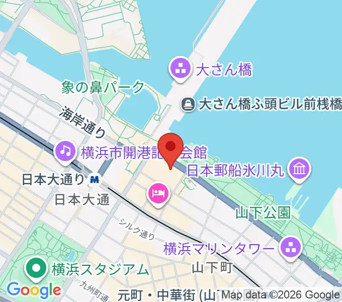 横浜産貿ホール マリネリアの地図