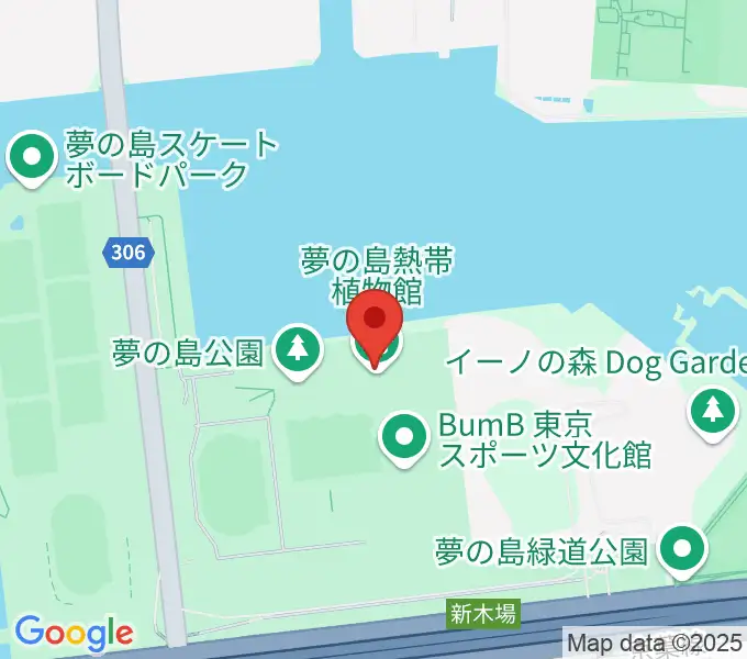 夢の島熱帯植物館の地図