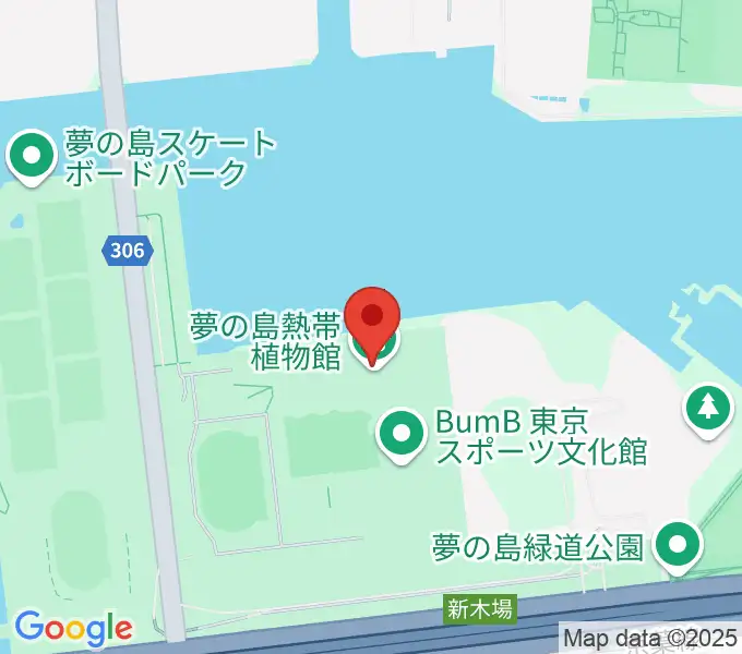 夢の島熱帯植物館の地図