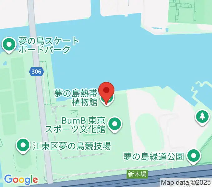 夢の島熱帯植物館の地図
