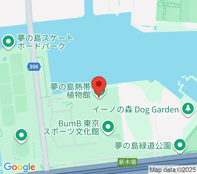 夢の島熱帯植物館の地図