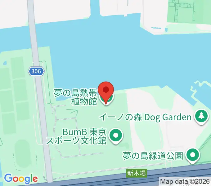 夢の島熱帯植物館の地図