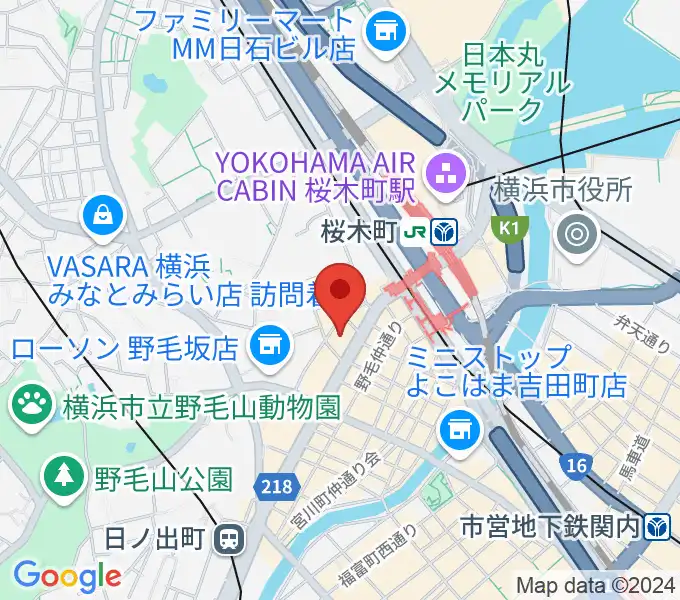 横浜にぎわい座の地図