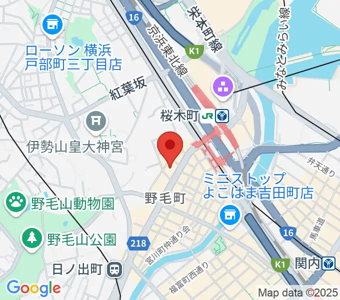 横浜にぎわい座の地図