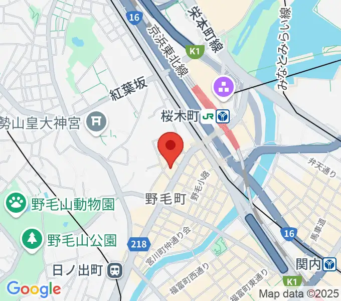 横浜にぎわい座の地図