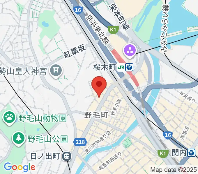 横浜にぎわい座の地図