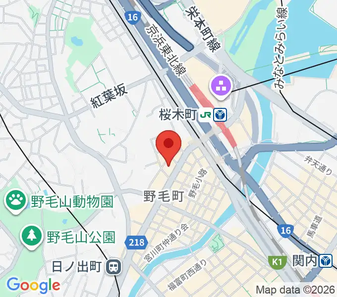 横浜にぎわい座の地図