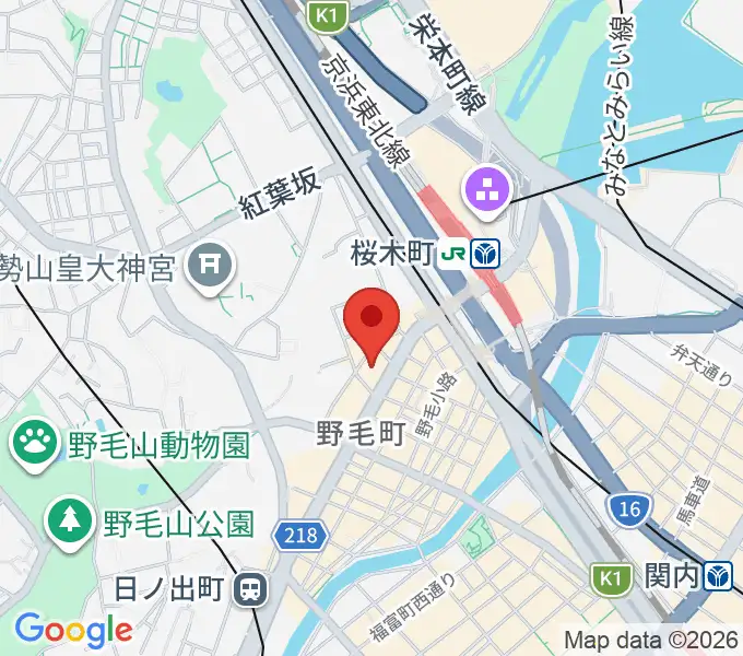 横浜にぎわい座の地図