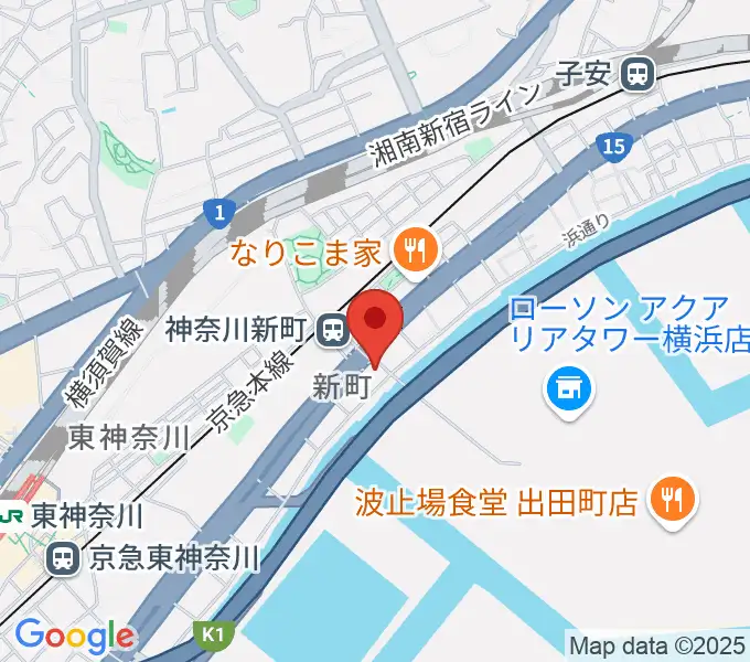 横浜ベイサイドスタジオの地図