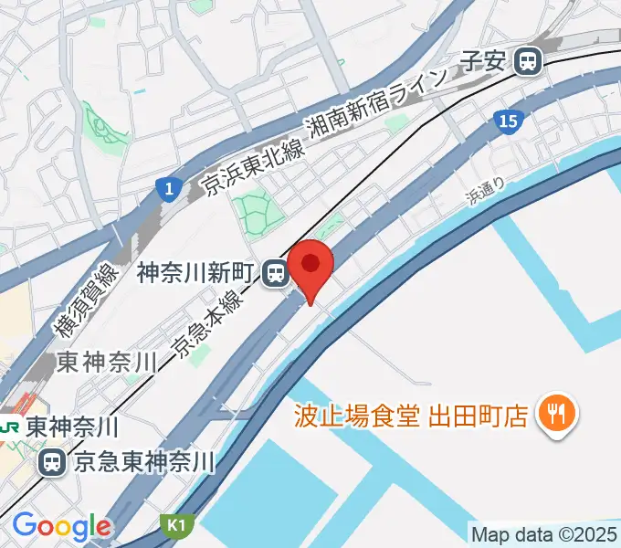 横浜ベイサイドスタジオの地図