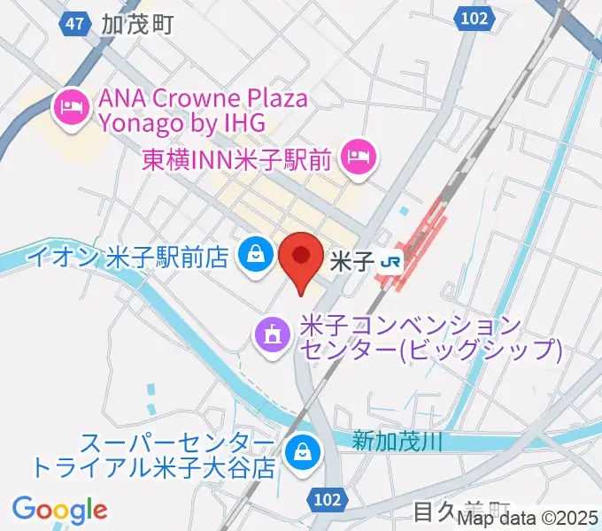 米子市文化ホール 練習室の地図