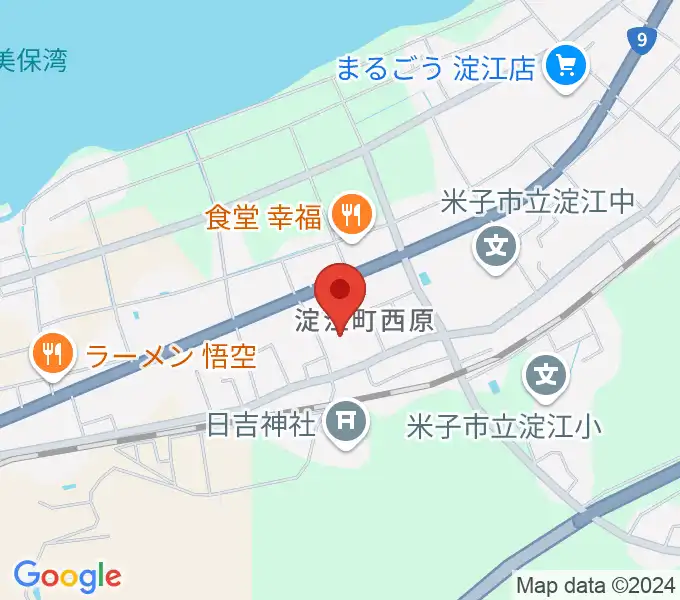 米子市淀江文化センター(さなめホール)の地図