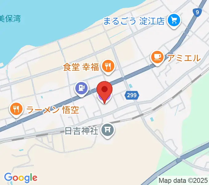 米子市淀江文化センター(さなめホール)の地図