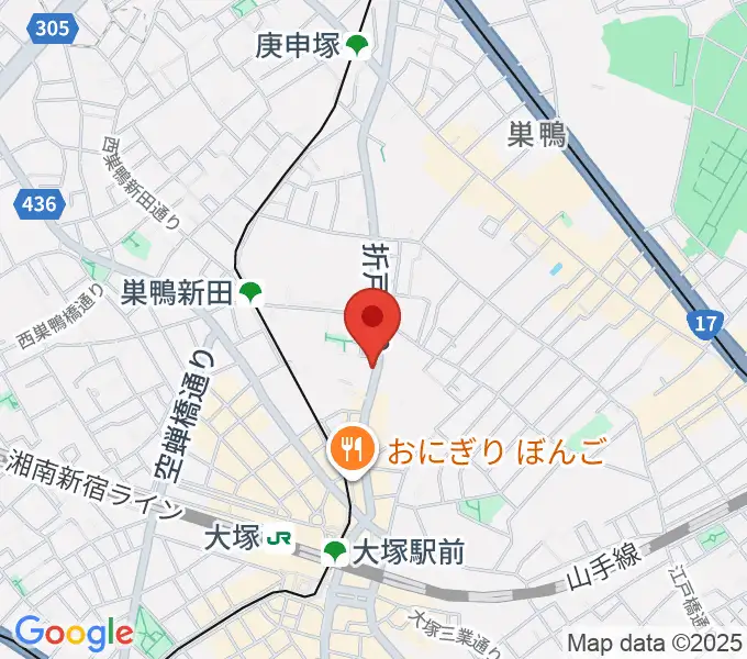 萬劇場の地図