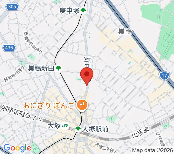 萬劇場の地図