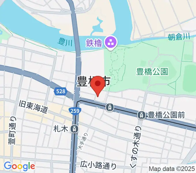 豊橋市公会堂の地図