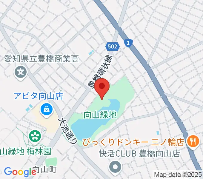 豊橋市民文化会館の地図