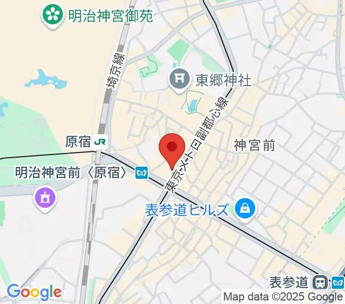 ラフォーレミュージアム原宿の地図