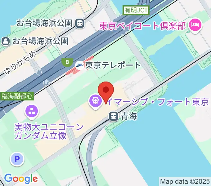 お台場パレットプラザの地図