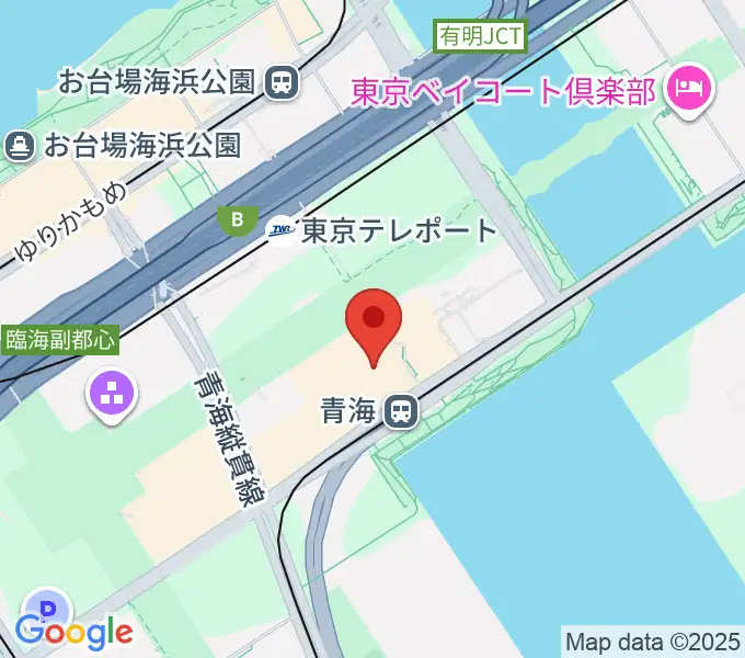 お台場パレットプラザの地図