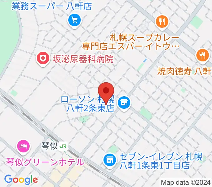 レッドベリースタジオの地図