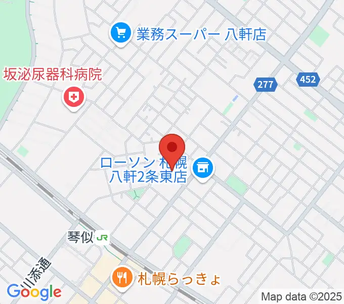 レッドベリースタジオの地図