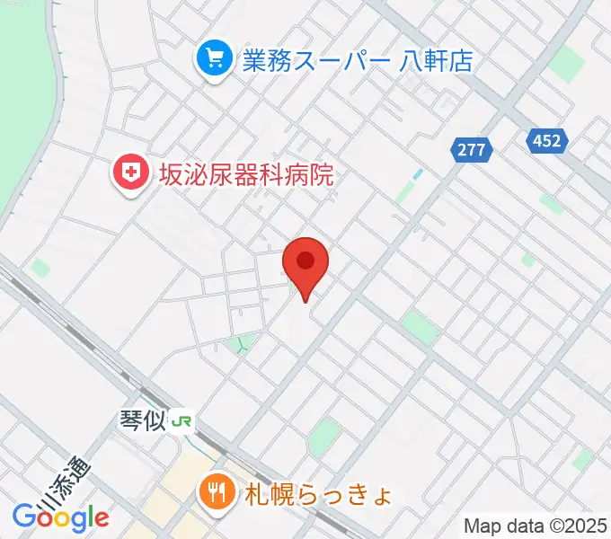 レッドベリースタジオの地図