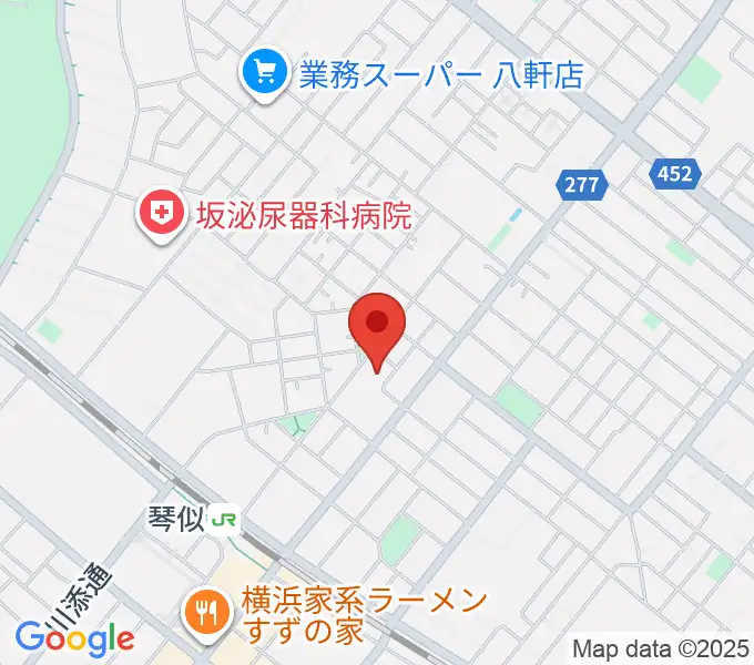レッドベリースタジオの地図