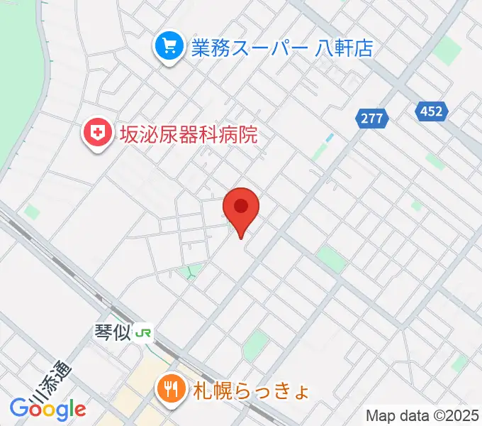 レッドベリースタジオの地図