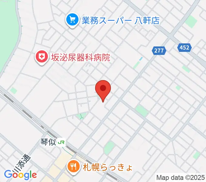 レッドベリースタジオの地図