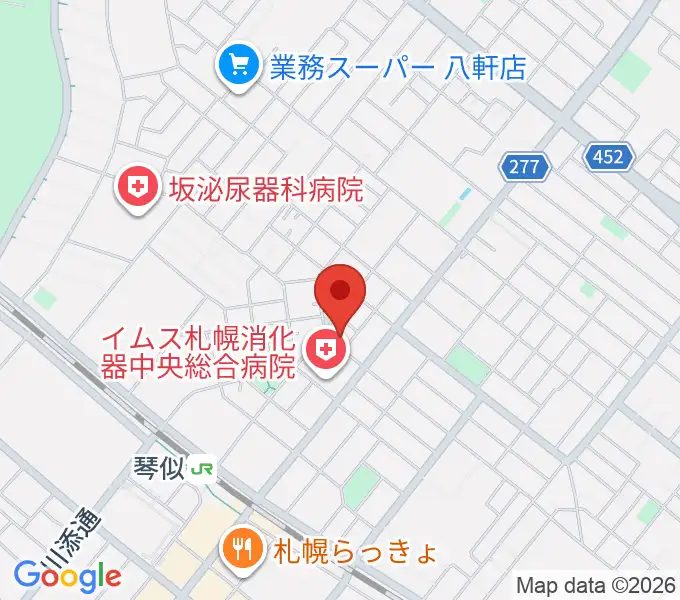 レッドベリースタジオの地図