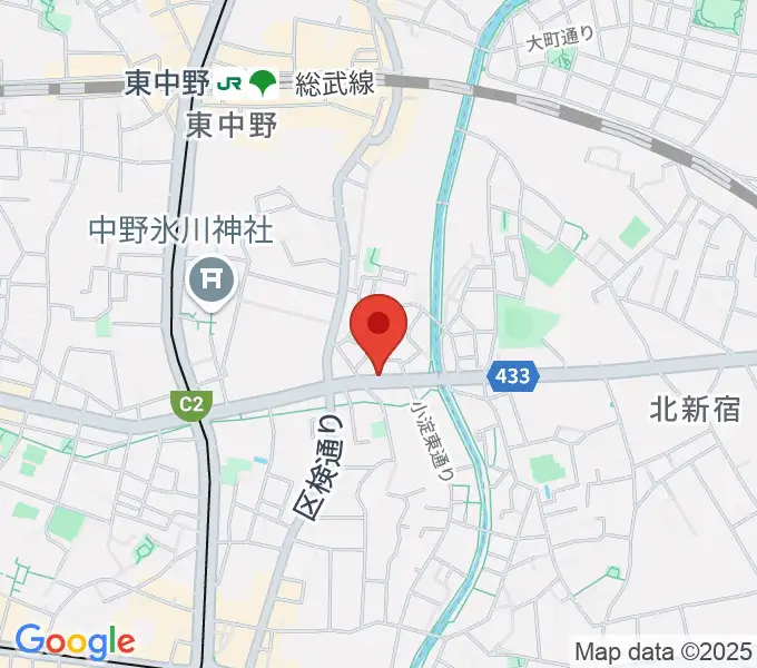 レパートリーシアターKAZEの地図