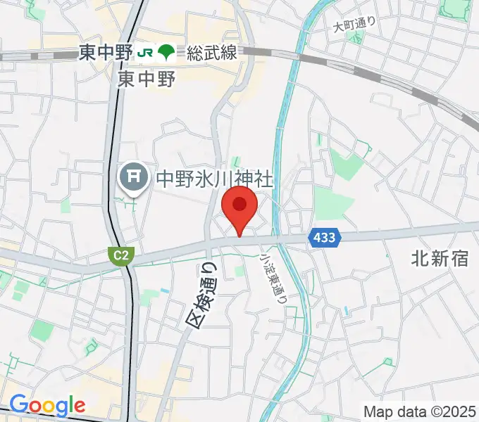 レパートリーシアターKAZEの地図